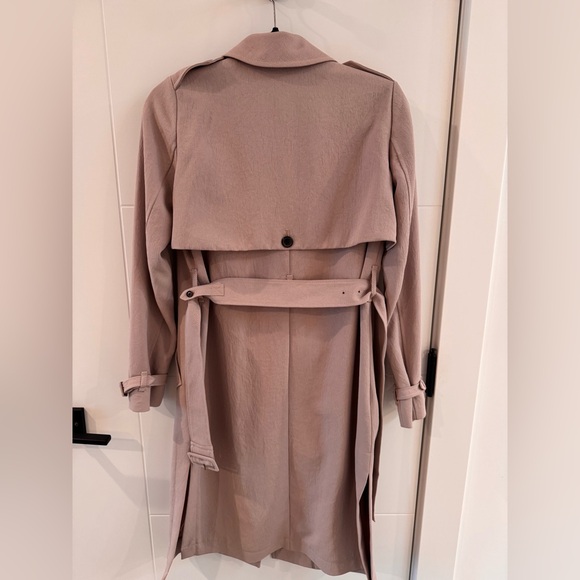 Wilfred Aritzia Louvinel crepe trench coat XS blush - Picture 5 of 12
